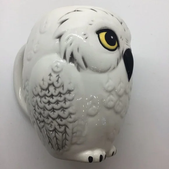 Harry Potter White Ceramic 3D Hedwig Snowy Owl Cup Mug 10 oz - Picture 6 of 12